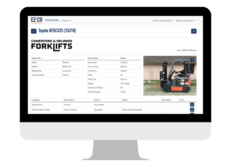EZ-CR Desktop Dashboard